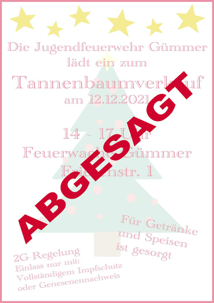 You are currently viewing Update: Tannenbaumverkauf der Jugendfeuerwehr Gümmer