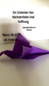 Mehr über den Artikel erfahren Jugendgottesdienst in Gümmer
