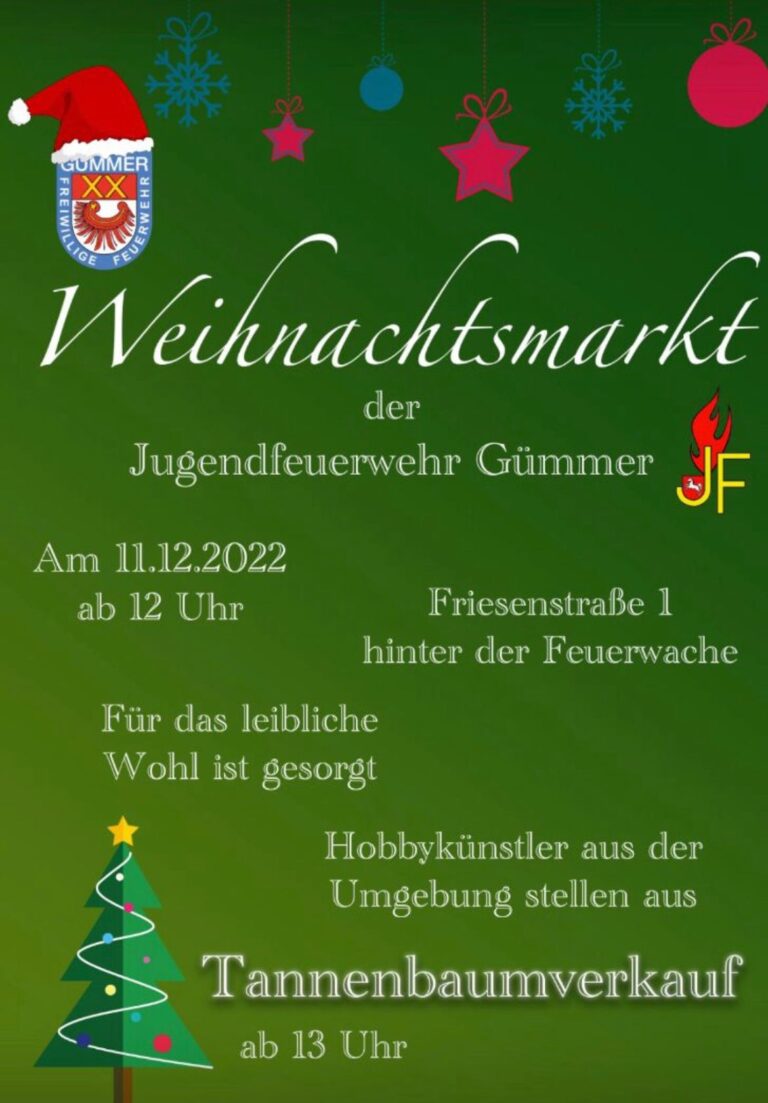 Read more about the article Weihnachtsmarkt am 11.12.2022 ab 12 Uhr