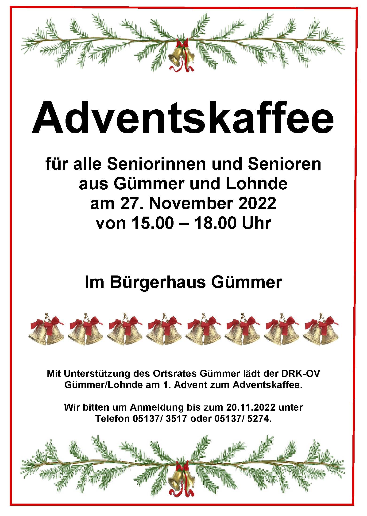 Du betrachtest gerade Adventskaffee 27. November 2022