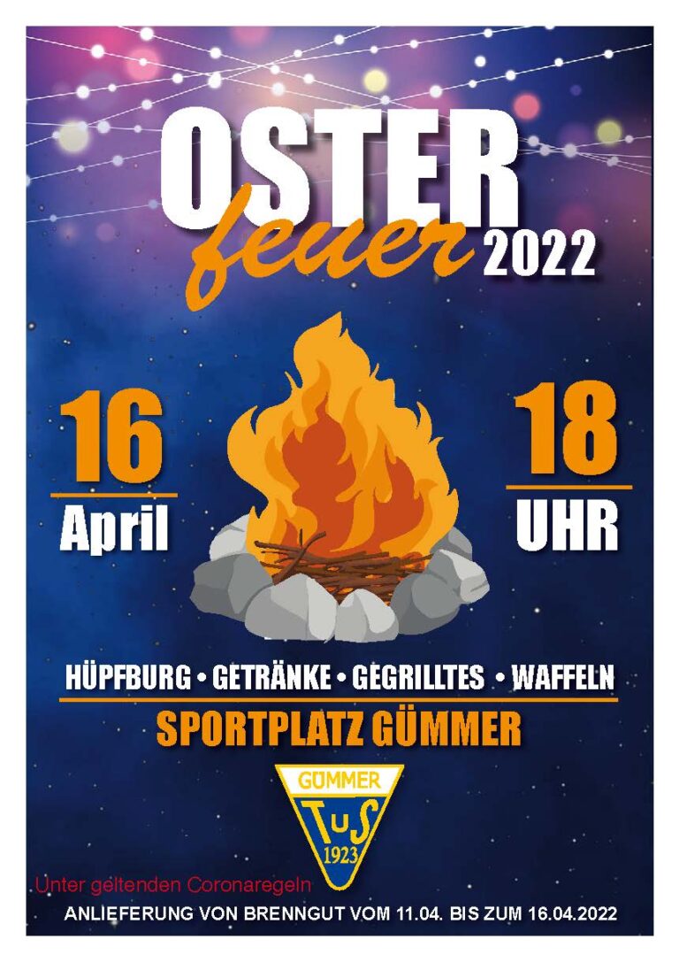 Mehr über den Artikel erfahren Osterfeuer 2022
