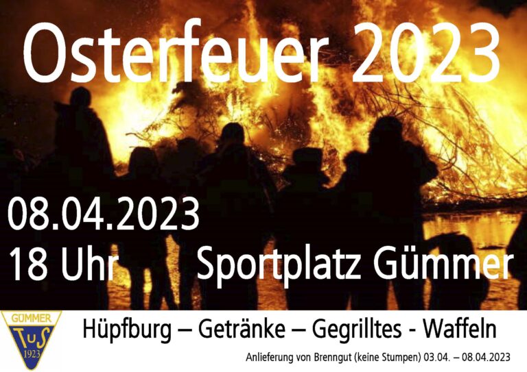 Mehr über den Artikel erfahren Osterfeuer 2023