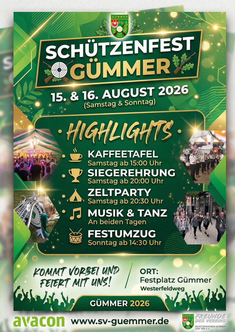 Mehr über den Artikel erfahren Schützenfest Gümmer 2026